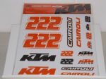 Adesivi Sticker KTM CAIROLI Cm.29X20